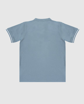 Stone Island Children's blue T-shirt with logo patch L1S162100001S001814