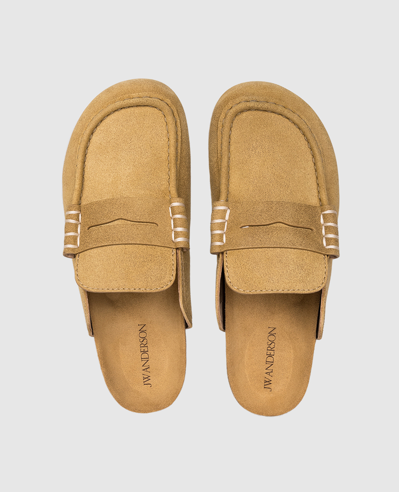 

Brown suede Stitch mules JW Anderson