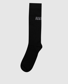 Maison Margiela MM6 Children's black knee-high socks M61118MM045