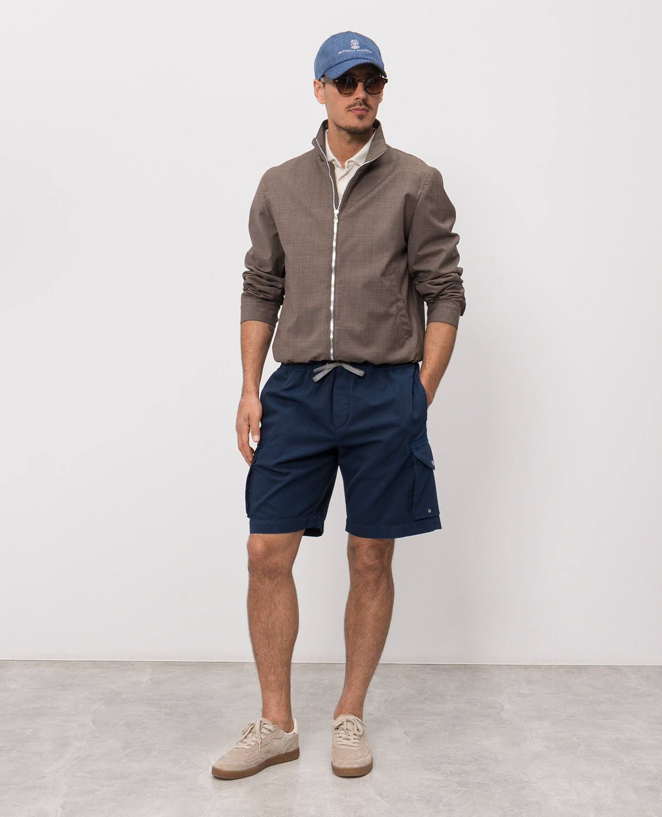 

Blue cargo shorts Brunello Cucinelli