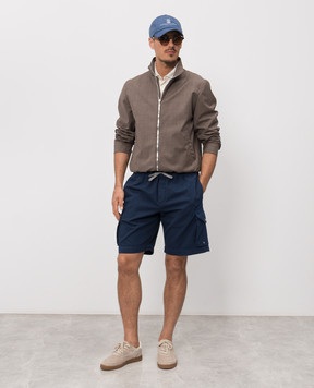 Brunello Cucinelli Blue cargo shorts M252DU0025