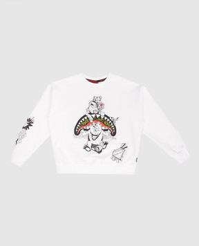 Sprayground Children's white sweatshirt Create Your World SPY1415E