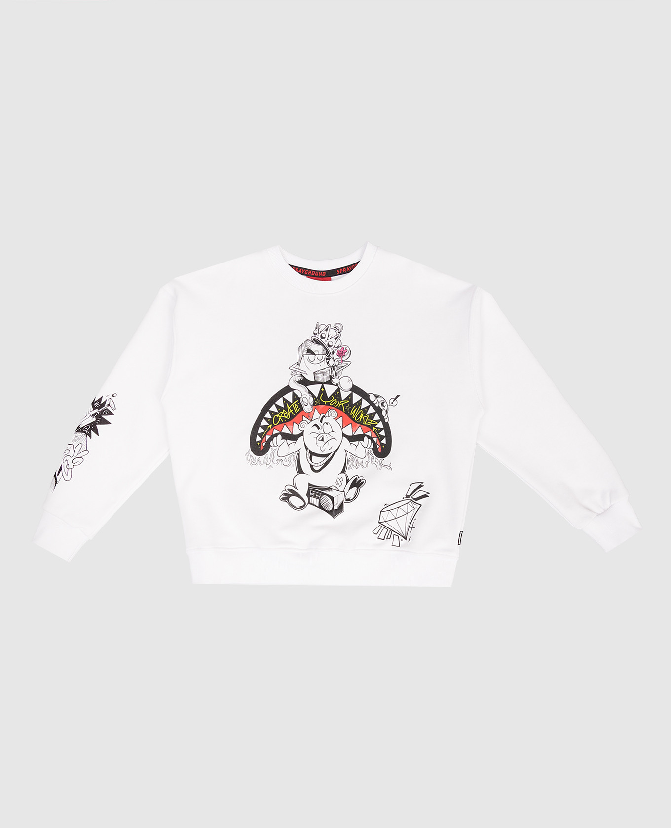 

Children's white sweatshirt Create Your World Sprayground