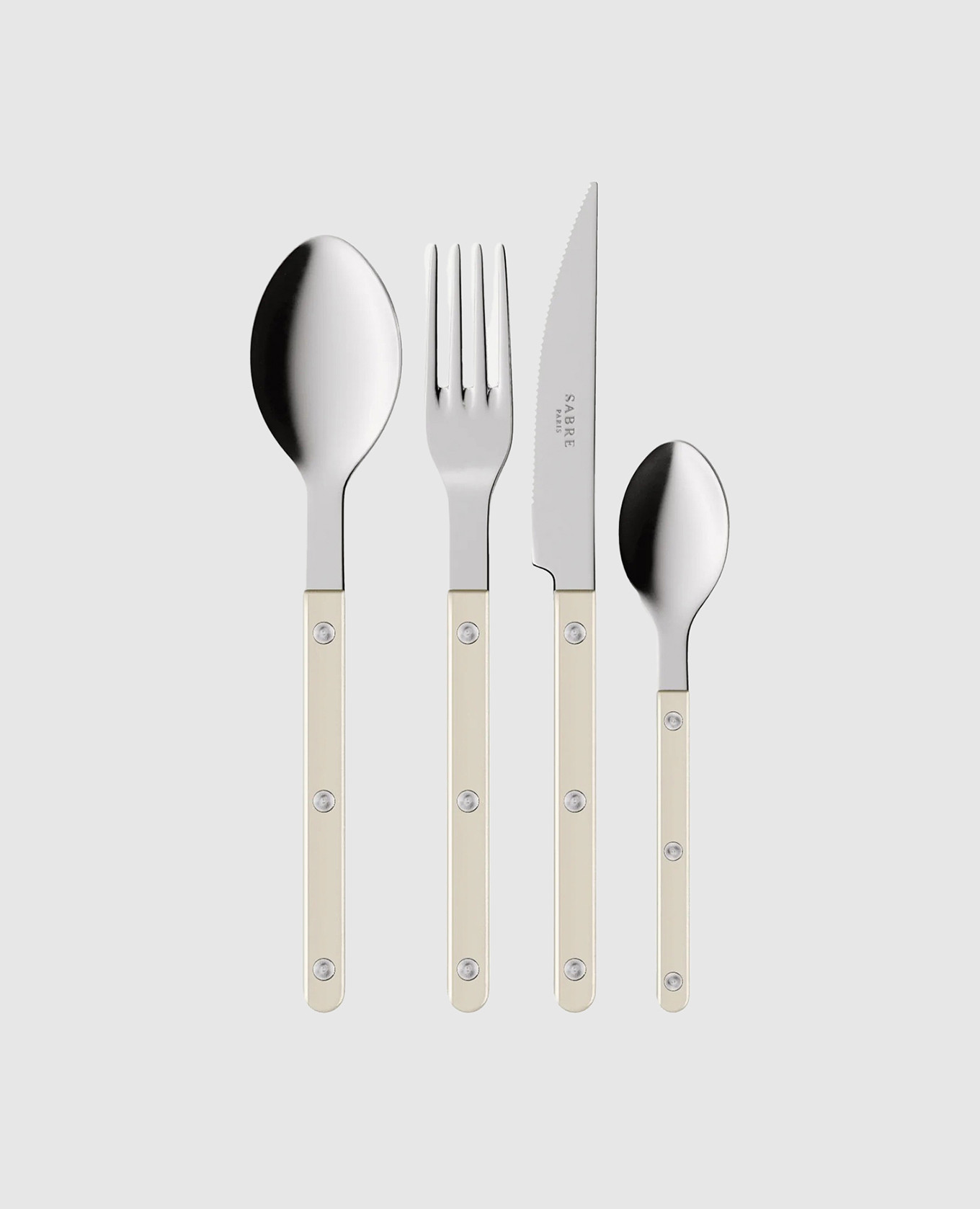 

Bistrot beige cutlery set for 6 people Sabre Paris