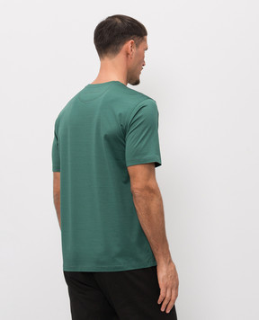 Stefano Ricci Green T-shirt with monogram logo MNH6105140TE0001