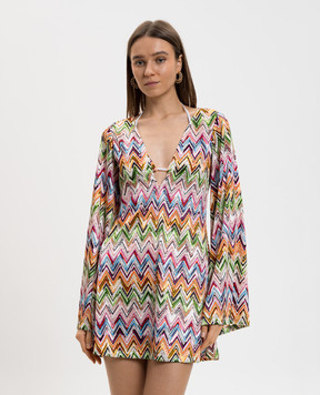 Missoni Mini beach dress with a pattern MS26SQ0GBJ00QL