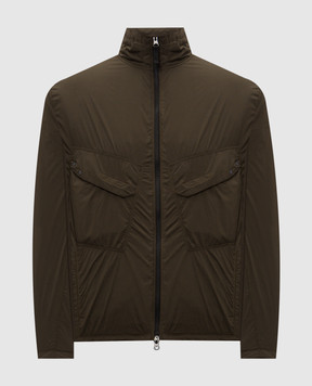 Stone Island Green jacket with logo patch L2S15Q100021S0474