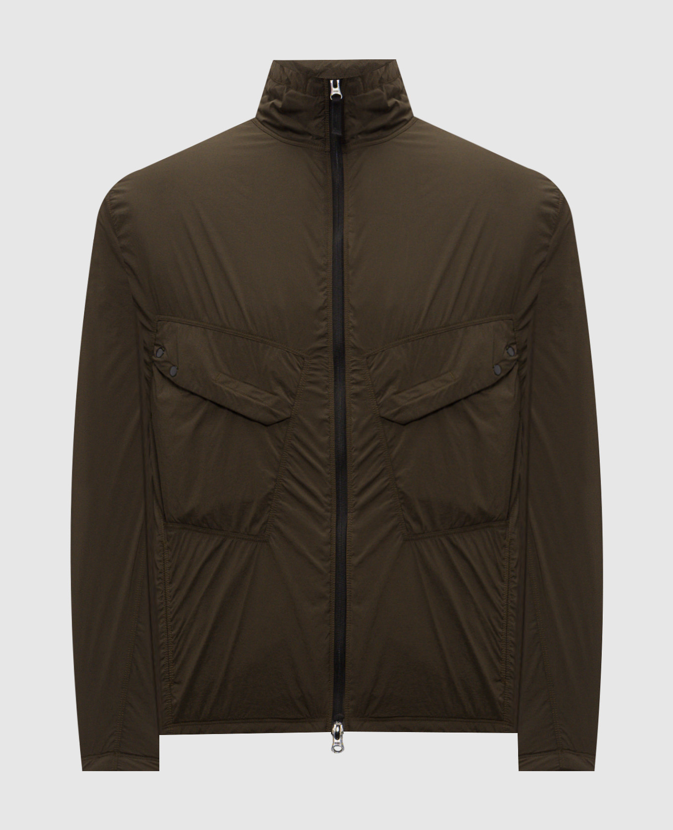 Green jacket with logo patch Stone Island