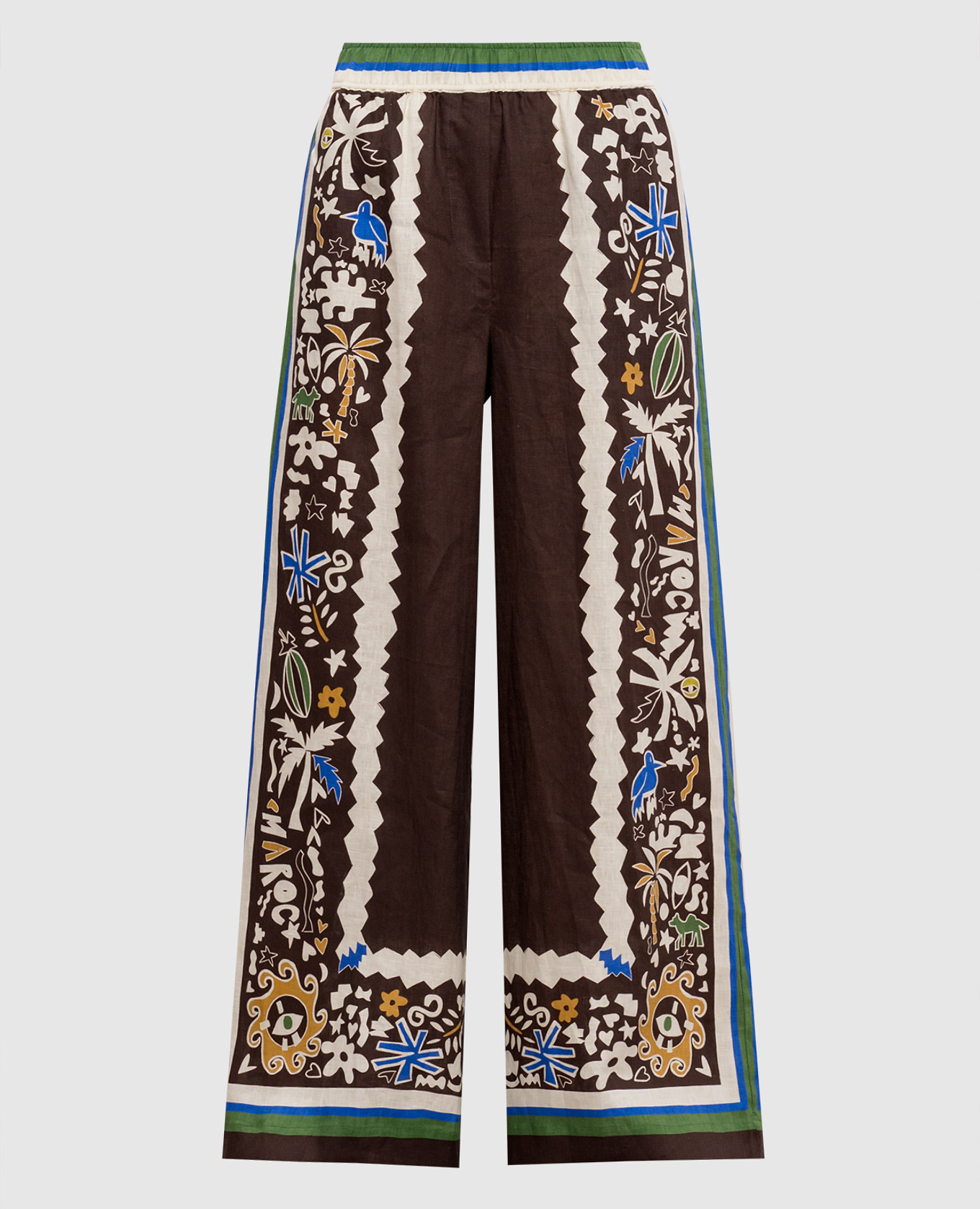 Maroc brown linen pants