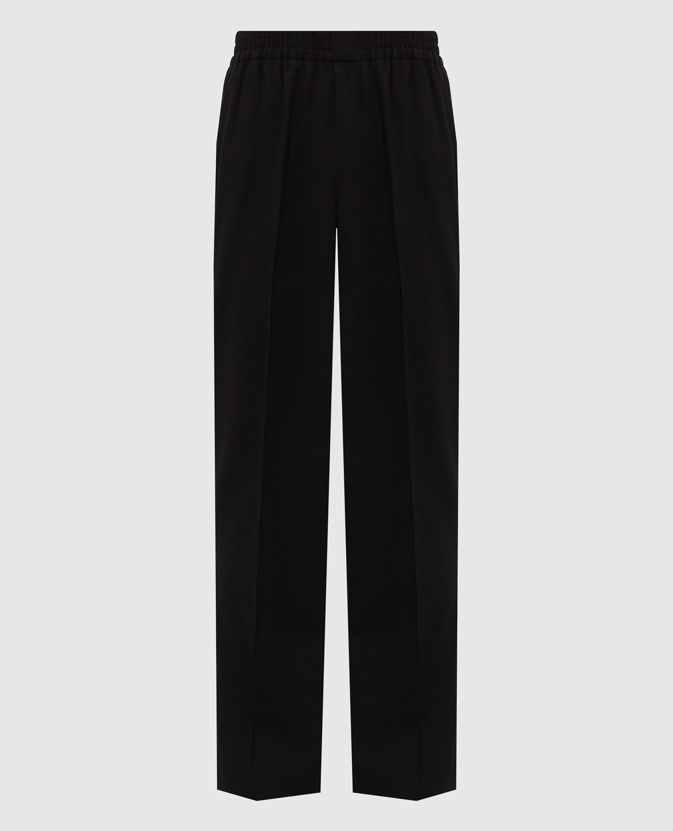 Black wool pants