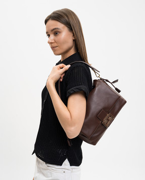 Fendi Mamma Baguette brown leather bag 8BR833AQ0D