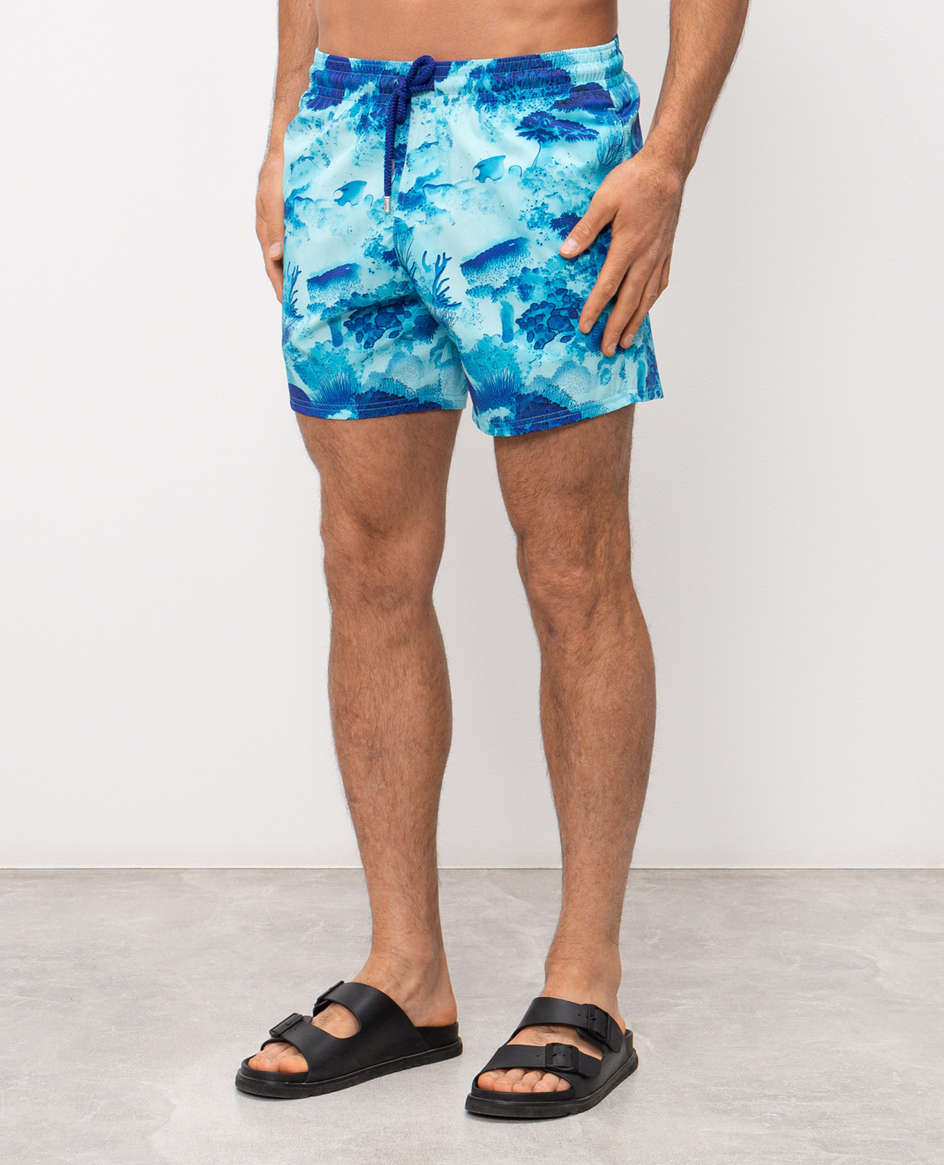 Coral Reef Blue Swim Shorts Vilebrequin 2