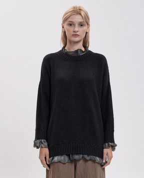 Masnada Gray silk sweater 81PM02