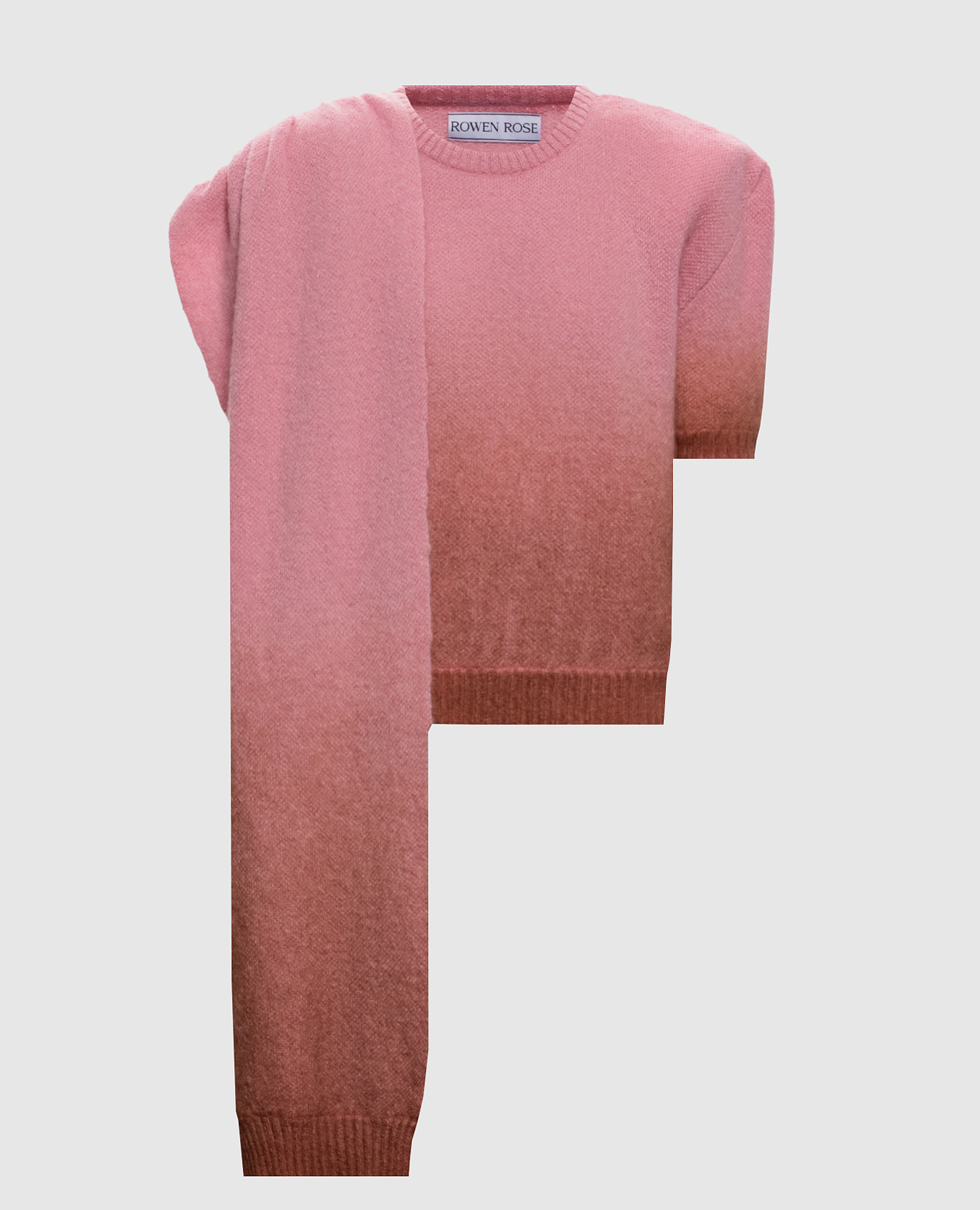 Pink wool sweater with short sleeves Rowen Rose