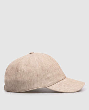 Peserico Beige linen cap R76056C0CC761