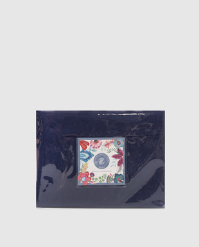 TESSITURA TOSCANA TELERIE Blue linen tablecloth and napkin set TIZIANO NT120012060037