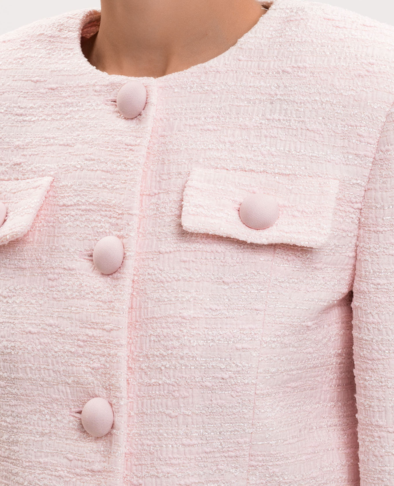 Pink tweed jacket Valentino 5