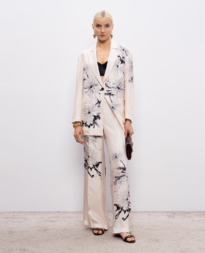 Momoni Beige ZUNI silk jacket MOJA001MO02