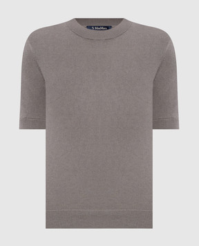 Max Mara GIULIETTA gray top with silk SMMGIULIETTA