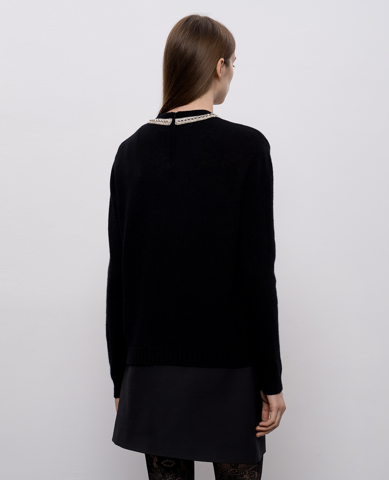 Black wool pullover Valentino 4