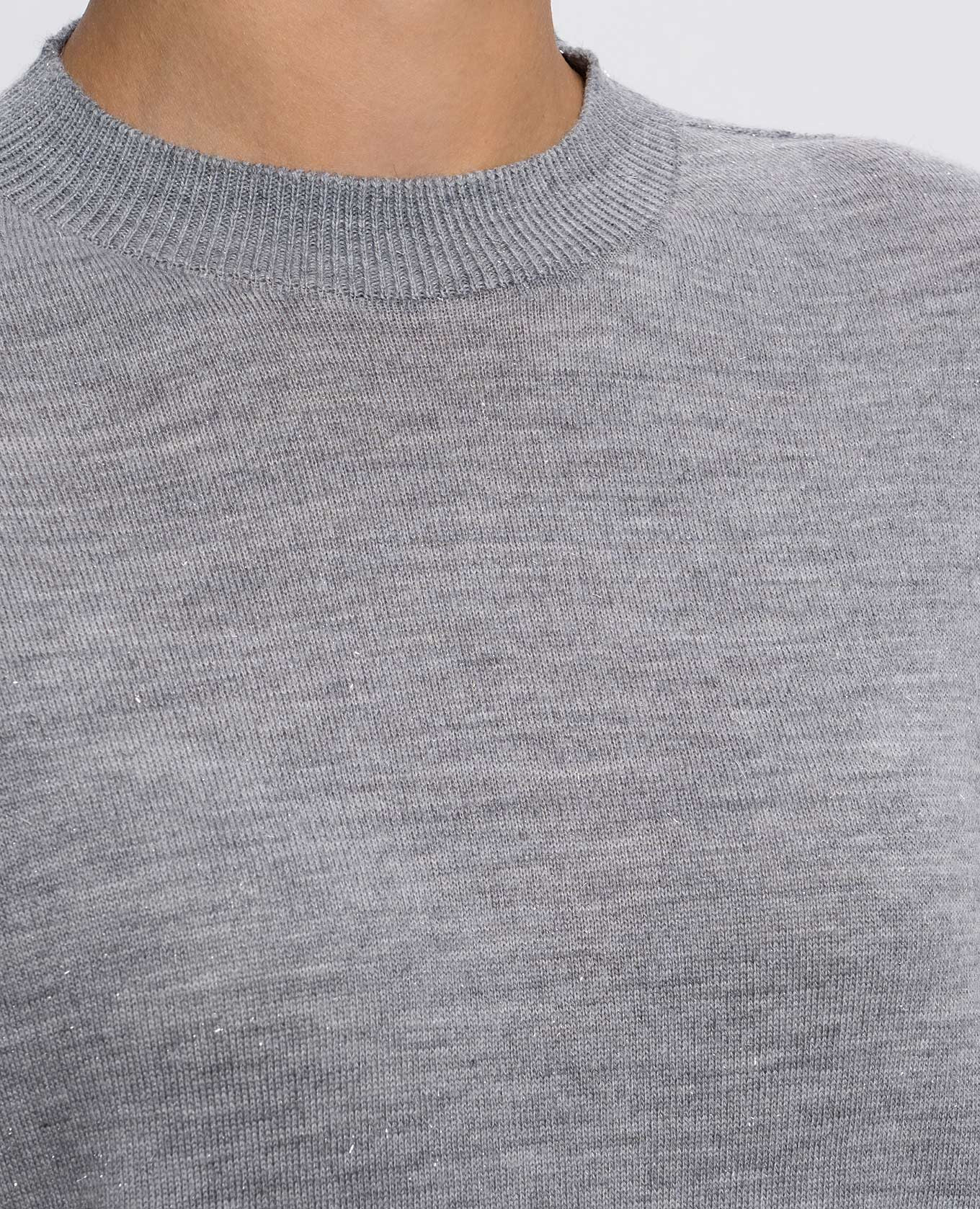 

Gray wool sweater with lurex Peserico, Grey