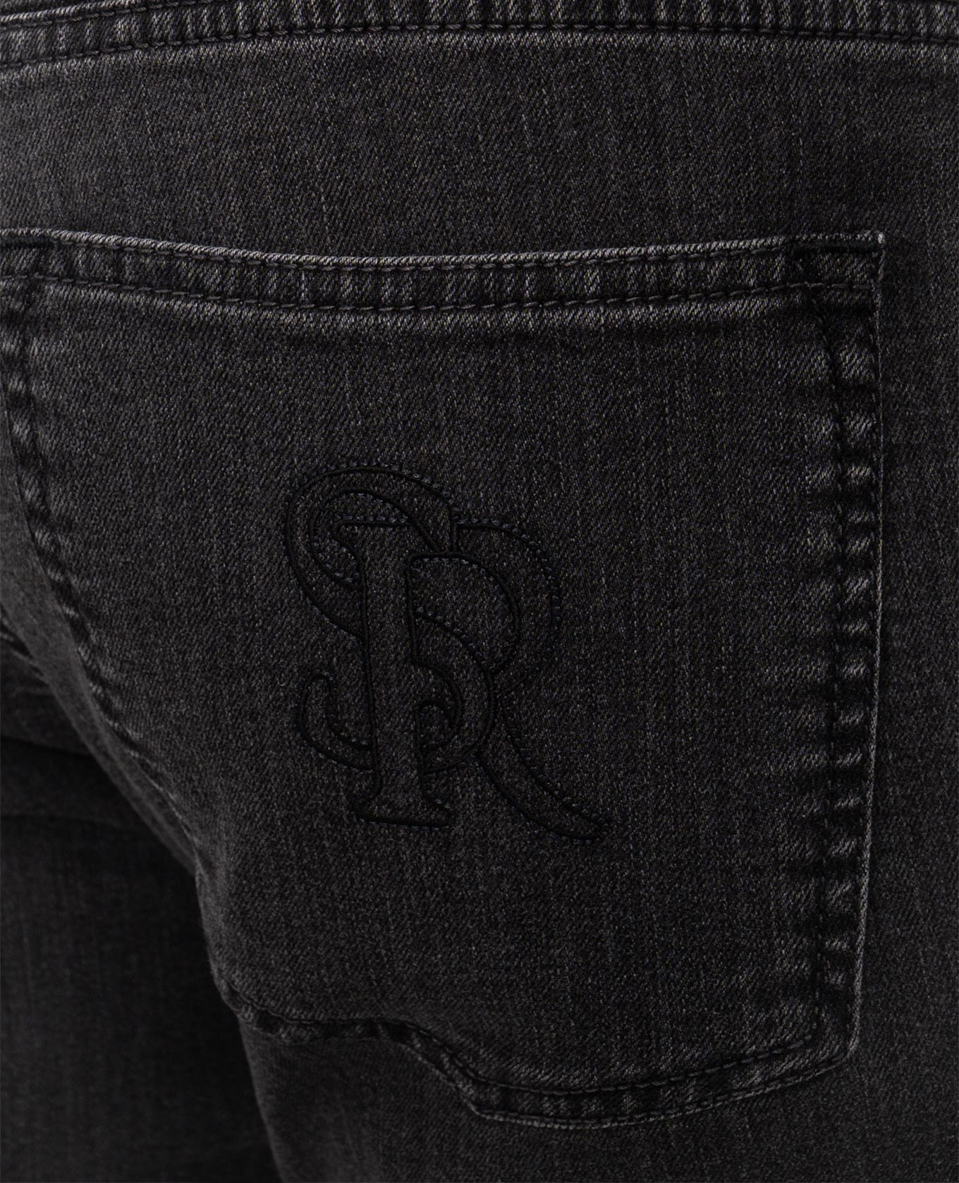 Black jeans with a worn effect Stefano Ricci 5