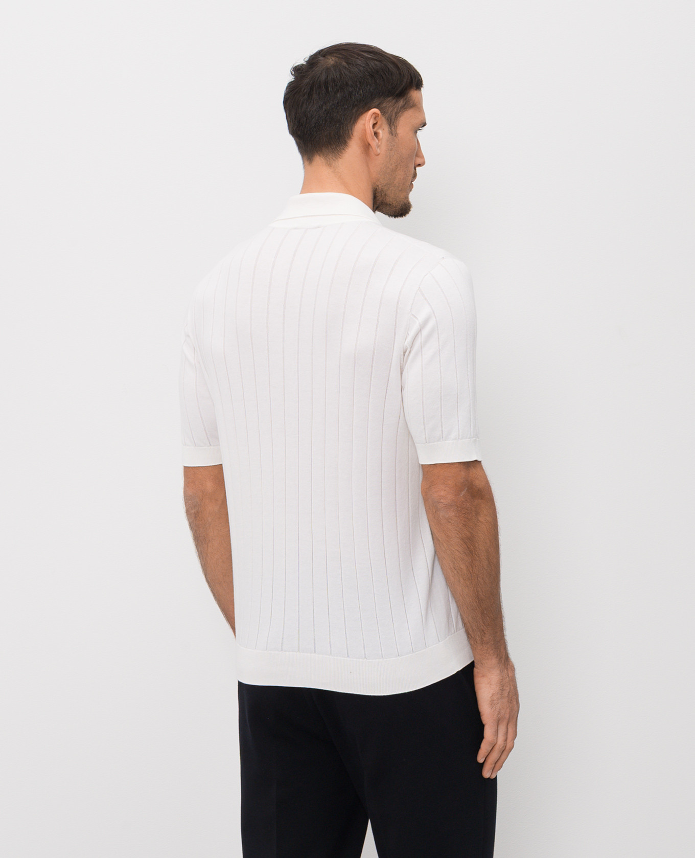 Ivory silk shirt Peserico 4