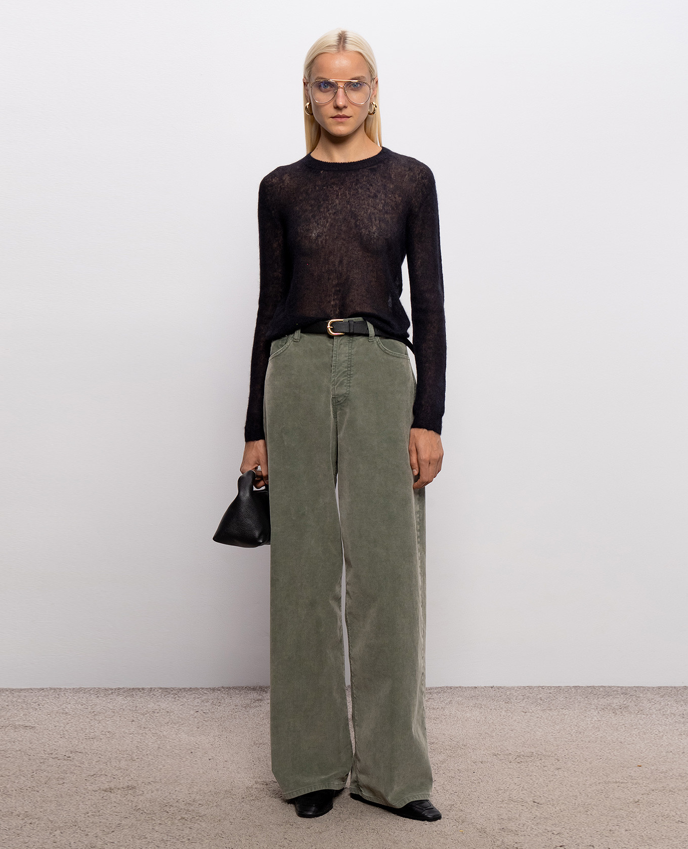 Black alpaca wool jumper Dondup 2
