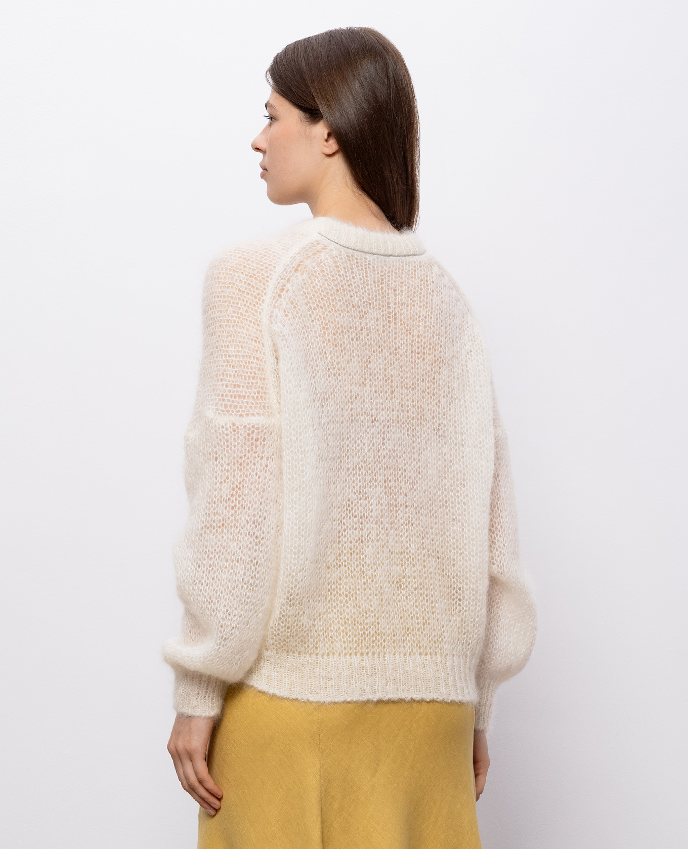 Ivory mohair sweater Brunello Cucinelli 4
