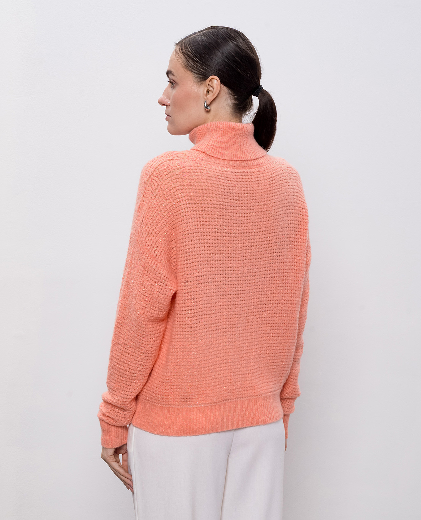 Pink alpaca wool sweater Peserico 4