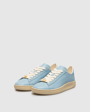 Valentino Royco blue leather sneakers with logo 8W2S0LX9BYA
