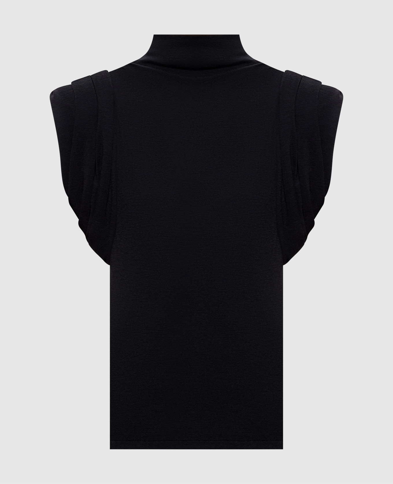 Black top with accent shoulders Thierry Mugler