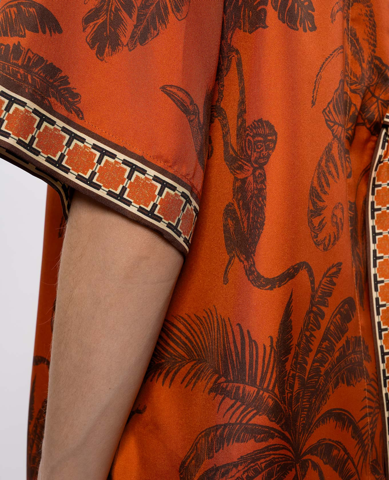 Monkey Dance orange silk blouse Alemais 5