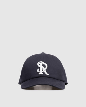 Stefano Ricci Blue cap with contrasting logo monogram MCV610028FCTC800