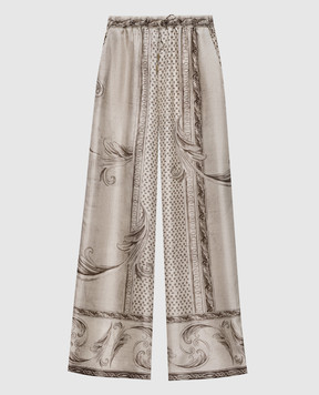Max Mara MXMRIVE beige silk pants MXMRIVE