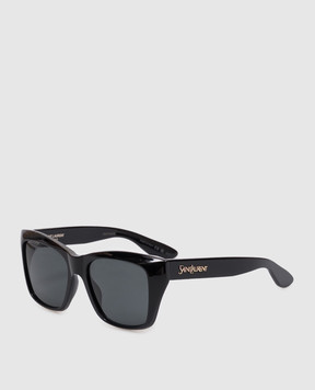 Saint Laurent Black sunglasses 923 with textured logo A003D8Y9956