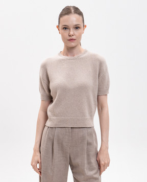 Khaite Golden beige cashmere jumper 18289650