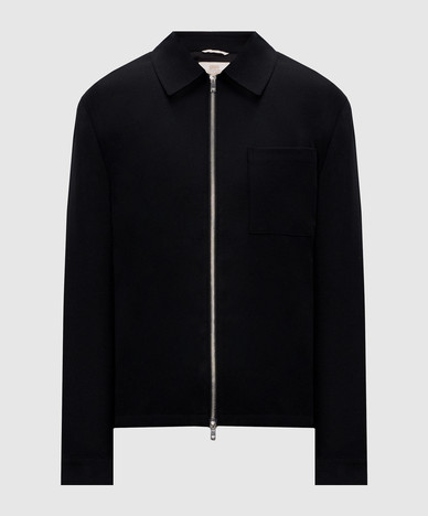 Black wool and cashmere jacket