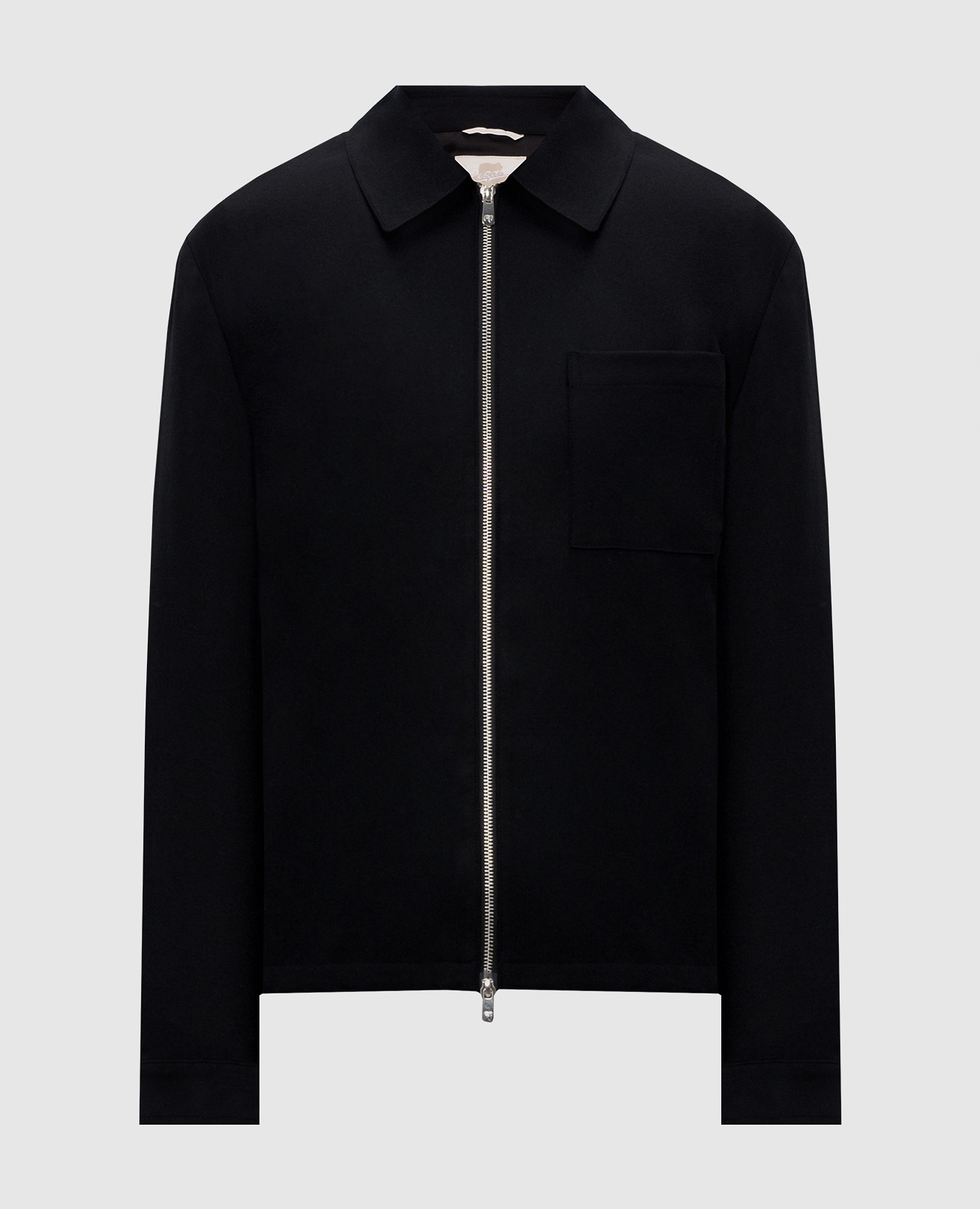 Schwarze Jacke aus Wolle und Kaschmir