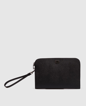 Dolce&Gabbana Black leather clutch Sicily BM2528BG662
