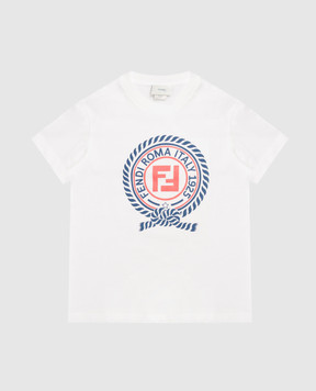 Fendi Children's white T-shirt with print JMI5127AJ812+