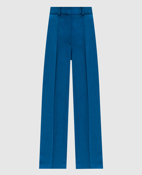 JOSEPH Jnane blue linen pants JF009863