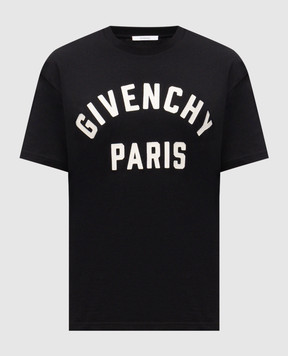Givenchy Black T-shirt with logo BM71NK3YRS