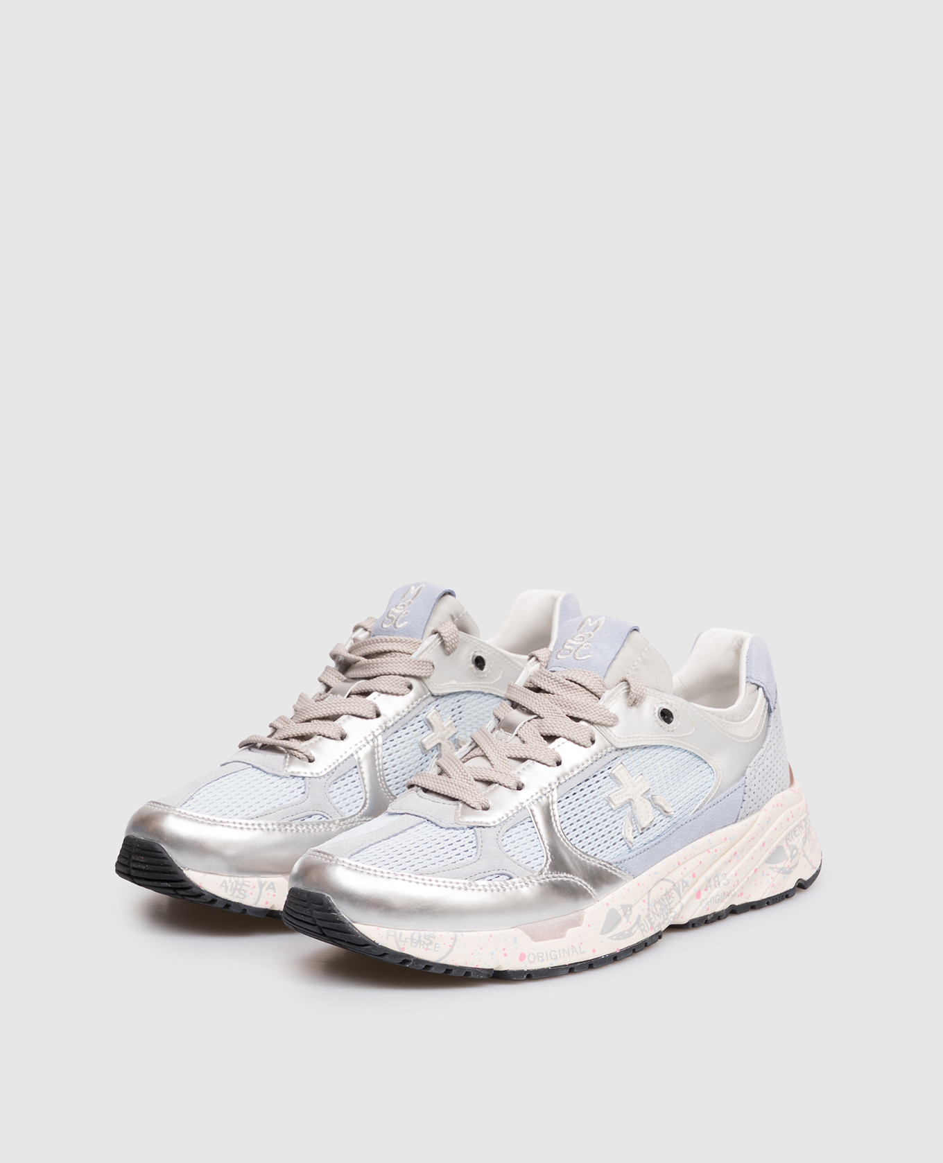 

Blue combination sneakers Mased Premiata, Light blue