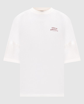 Palm Angels Ivory T-shirt with print PAMAA005JR003