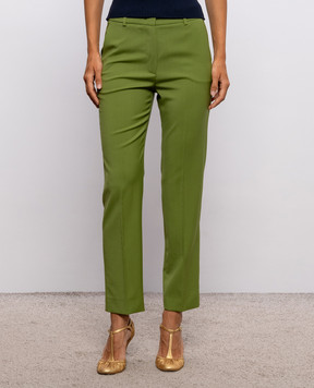 Max Mara Weekend DCANON green wool pants WKDCANON