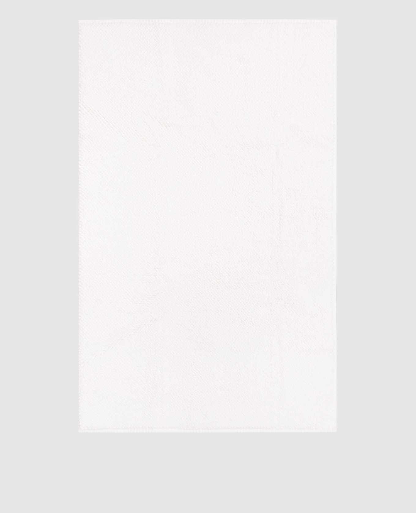 

White Pera Woven Bathroom Mat Hamam