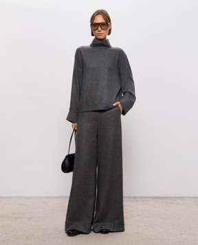 Solotre Gray pants with wool M1AC0133