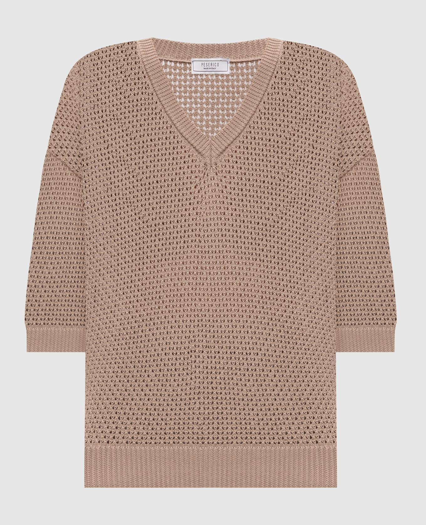 

Brown top with monil chain Peserico