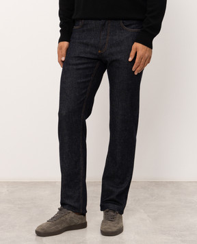 Trussardi Blue jeans with logo patch P417H204981NMJ380D37